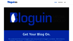 What Bloguin.com website looked like in 2020 (4 years ago)