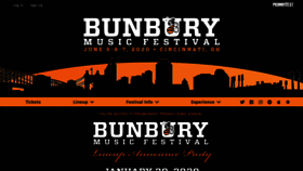What Bunburyfestival.com website looked like in 2020 (4 years ago)