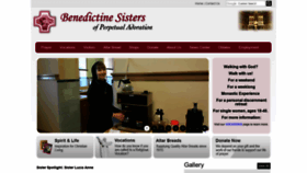 What Benedictinesisters.org website looked like in 2020 (4 years ago)