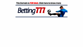 What Betting777.com website looked like in 2020 (4 years ago)