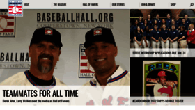 What Baseballhall.org website looked like in 2020 (4 years ago)