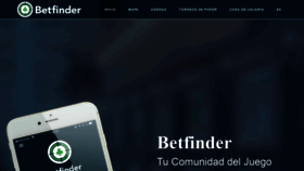 What Betfinder.es website looked like in 2020 (4 years ago)
