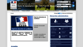 What Bouches-du-rhone.gouv.fr website looked like in 2020 (4 years ago)