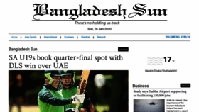 What Bangladeshsun.com website looked like in 2020 (4 years ago)