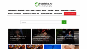 What Babafalva.hu website looked like in 2020 (4 years ago)