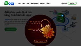 What Bota.vn website looked like in 2020 (4 years ago)