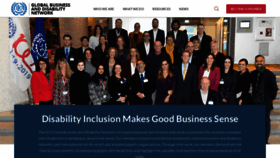 What Businessanddisability.org website looked like in 2020 (4 years ago)