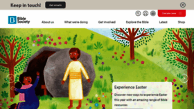 What Biblesociety.org.uk website looked like in 2020 (4 years ago)