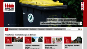 What Borken.de website looked like in 2020 (5 years ago)
