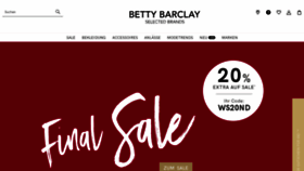 What Bettybarclay.com website looked like in 2020 (4 years ago)