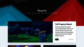 What Blog.ryujinx.org website looked like in 2020 (4 years ago)