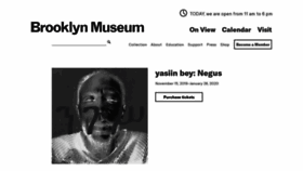 What Brooklynmuseum.org website looked like in 2020 (4 years ago)