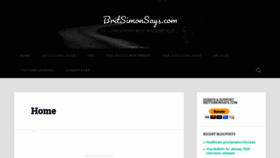 What Britsimonsays.com website looked like in 2020 (4 years ago)