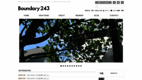 What Boundary243.com website looked like in 2020 (4 years ago)