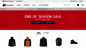 What Berghaus.com website looked like in 2020 (4 years ago)