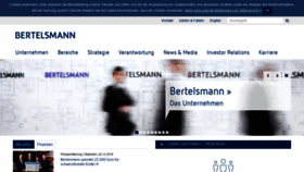What Bertelsmann.de website looked like in 2020 (4 years ago)