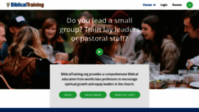 What Biblicaltraining.org website looked like in 2020 (4 years ago)
