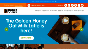 What Biggby.com website looked like in 2020 (4 years ago)