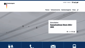 What Bundesnetzagentur.de website looked like in 2020 (5 years ago)