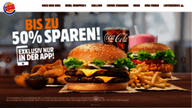 What Burgerking.de website looked like in 2020 (4 years ago)