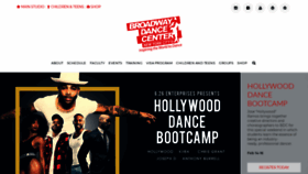 What Broadwaydancecenter.com website looked like in 2020 (4 years ago)