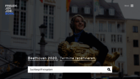 What Bonn.de website looked like in 2020 (4 years ago)
