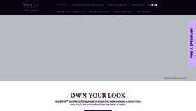 What Botoxcosmetic.com website looked like in 2020 (4 years ago)