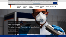 What Bundespolizei.de website looked like in 2020 (4 years ago)