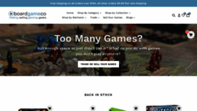 What Boardgameco.com website looked like in 2020 (4 years ago)