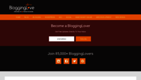 What Blogginglove.com website looked like in 2020 (4 years ago)