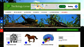 What Biologycorner.com website looked like in 2020 (4 years ago)