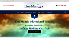What Bluemantle.ca website looked like in 2020 (4 years ago)
