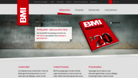 What Bmi.de website looked like in 2020 (5 years ago)