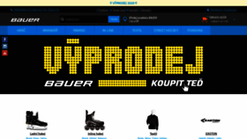 What Bauerhockey.cz website looked like in 2020 (4 years ago)