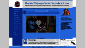 What Bharathividyalayasss.com website looked like in 2020 (4 years ago)