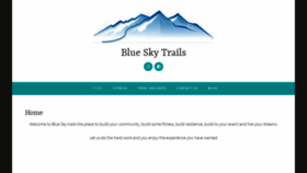 What Blueskytrails.com website looked like in 2020 (4 years ago)