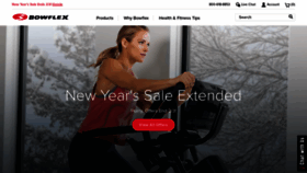 What Bowflex.com website looked like in 2020 (4 years ago)