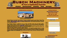 What Busch-machinery.com website looked like in 2020 (4 years ago)