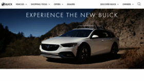 What Buick.com website looked like in 2020 (4 years ago)
