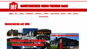 What Bauunternehmen-marco-friedrich.de website looked like in 2020 (4 years ago)