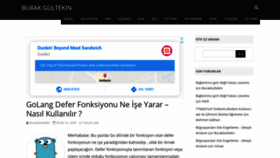 What Burakgultekin.com.tr website looked like in 2020 (4 years ago)