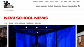 What Blogs.newschool.edu website looked like in 2020 (4 years ago)