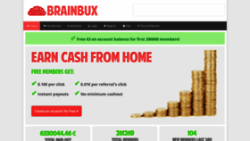 What Brainbux.com website looked like in 2020 (4 years ago)