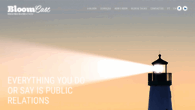 What Bloomcast.pt website looked like in 2020 (6 years ago)
