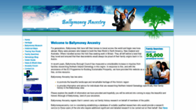 What Ballymoneyancestry.com website looked like in 2020 (4 years ago)