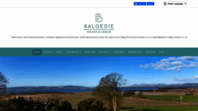 What Balgediehouseandlodge.com website looked like in 2020 (4 years ago)