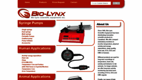 What Bio-lynx.com website looked like in 2020 (4 years ago)