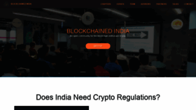 What Blockchainedindia.com website looked like in 2020 (4 years ago)