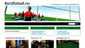 What Bordfotball.no website looked like in 2020 (4 years ago)