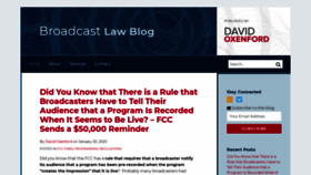 What Broadcastlawblog.com website looked like in 2020 (4 years ago)